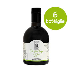 6 Bottiglie Olio EVO BIO 500ml.